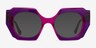 Intention Crystal Purple Pink AcetateEyeglass Frames from EyeBuyDirect, with Tinted Lenses