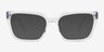 Wisdom Clear AcetateEyeglass Frames from EyeBuyDirect, with Tinted Lenses