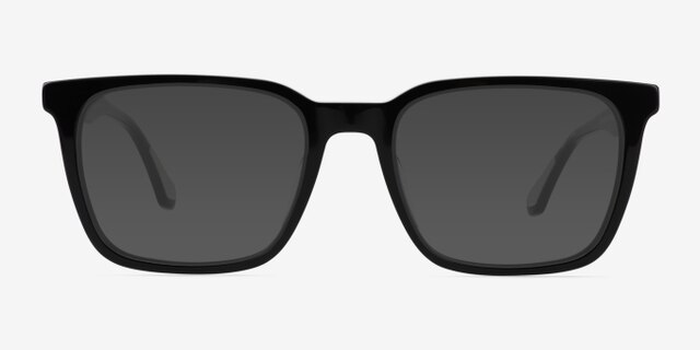 Ambition Black AcetateEyeglass Frames from EyeBuyDirect, with Tinted Lenses