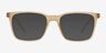 Accelerate Matte Crystal Brown PlasticEyeglass Frames from EyeBuyDirect, with Tinted Lenses