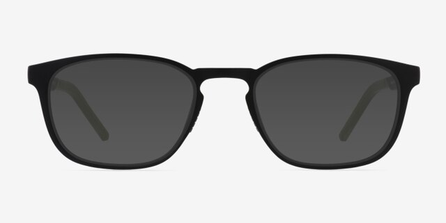 Attain Matte Black PlasticEyeglass Frames from EyeBuyDirect, with Tinted Lenses