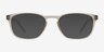 Attain Matte Crystal Gray PlasticEyeglass Frames from EyeBuyDirect, with Tinted Lenses