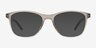 Upward Matte Crystal Gray PlasticEyeglass Frames from EyeBuyDirect, with Tinted Lenses