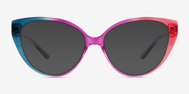 Pride On Purple Pink Rainbow PlasticEyeglass Frames from EyeBuyDirect, with Tinted Lenses
