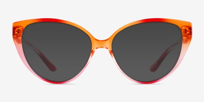 MCM 684S Orange Acetate Cat Eye Pink Full Rim Sunglasses NEW MCM 684S 801 Orange Cat Eye Sunglasses with Pink Lenses  main image 3