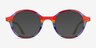 Love Wins Striped Rainbow AcetateEyeglass Frames from EyeBuyDirect, with Tinted Lenses