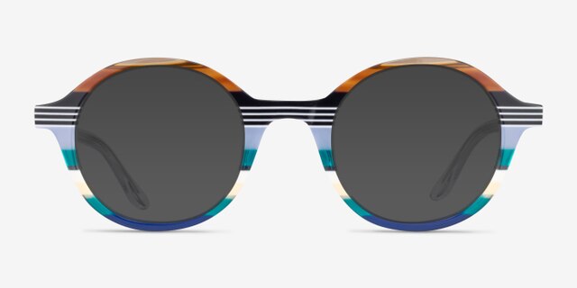Love Wins Striped Multicolor AcetateEyeglass Frames from EyeBuyDirect, with Tinted Lenses