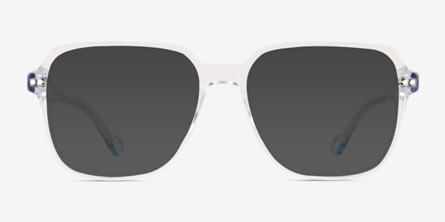 Brooke Clear AcetateEyeglass Frames from EyeBuyDirect, with Tinted Lenses