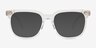 Kerr Clear AcetateEyeglass Frames from EyeBuyDirect, with Tinted Lenses