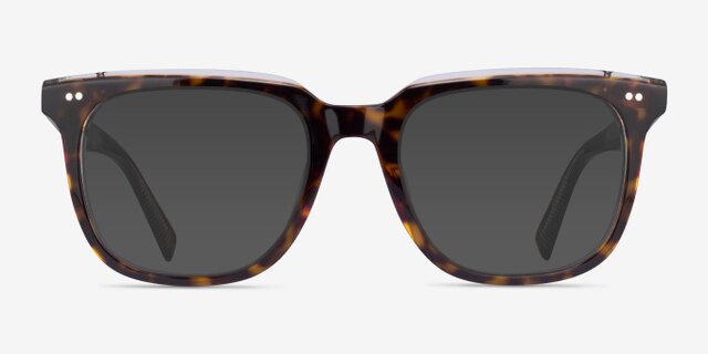 Kerr Tortoise Clear AcetateEyeglass Frames from EyeBuyDirect, with Tinted Lenses