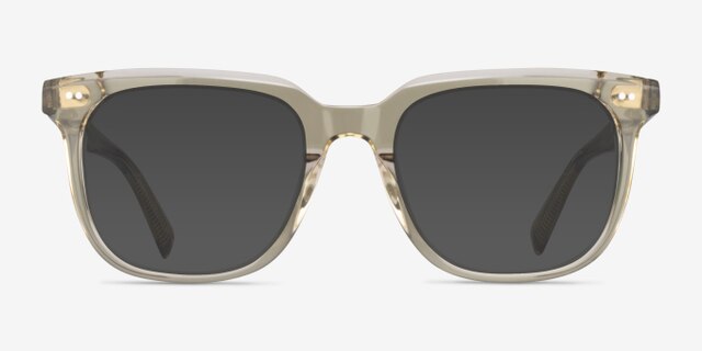 Kerr Clear Green AcetateEyeglass Frames from EyeBuyDirect, with Tinted Lenses