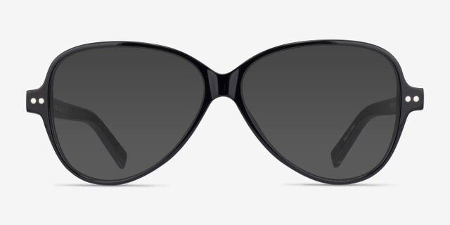 Shea Black AcetateEyeglass Frames from EyeBuyDirect, with Tinted Lenses
