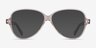 Shea Clear Brown AcetateEyeglass Frames from EyeBuyDirect, with Tinted Lenses