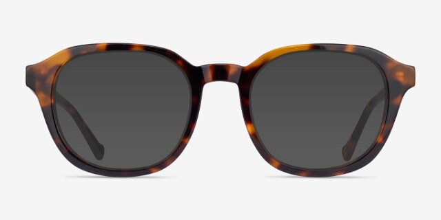 Justin Tortoise AcetateEyeglass Frames from EyeBuyDirect, with Tinted Lenses
