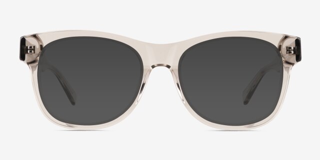 Abe Clear Gray AcetateEyeglass Frames from EyeBuyDirect, with Tinted Lenses