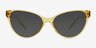 Lantana Clear Yellow PlasticEyeglass Frames from EyeBuyDirect, with Tinted Lenses