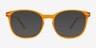 Aloe Clear Orange PlasticEyeglass Frames from EyeBuyDirect, with Tinted Lenses