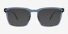 Cloudburst Clear Gray PlasticEyeglass Frames from EyeBuyDirect, with Tinted Lenses