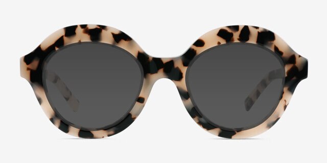 Magritte Ivory Tortoise AcetateEyeglass Frames from EyeBuyDirect, with Tinted Lenses