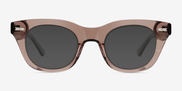 Ernst Clear Brown AcetateEyeglass Frames from EyeBuyDirect, with Tinted Lenses