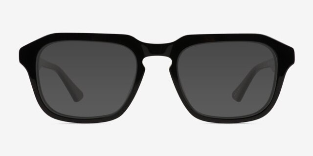 Carrington Black AcetateEyeglass Frames from EyeBuyDirect, with Tinted Lenses