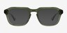 Carrington Clear Green AcetateEyeglass Frames from EyeBuyDirect, with Tinted Lenses