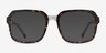 Trouble Tortoise Clear AcetateEyeglass Frames from EyeBuyDirect, with Tinted Lenses