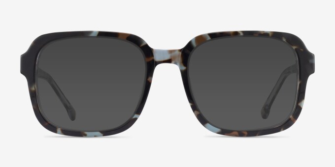 Trouble - Carré Tortoise Clear Monture Lunettes de vue Pour Hommes