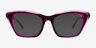 Havoc Clear Purple AcetateEyeglass Frames from EyeBuyDirect, with Tinted Lenses
