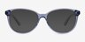 Hepburn Clear Blue AcetateEyeglass Frames from EyeBuyDirect, with Tinted Lenses