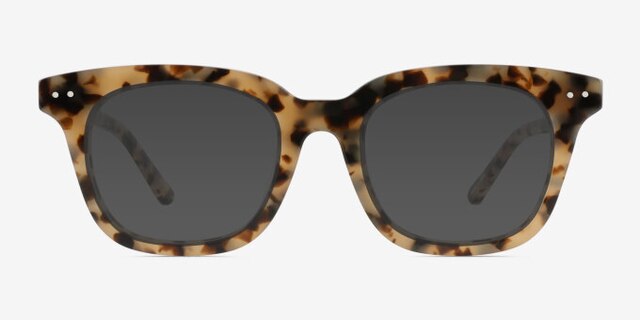 Romy Écaille ivoire AcétateMontures de lunettes de vue d'EyeBuyDirect, Avec des Verres Teintés