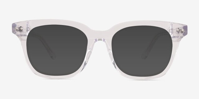 Romy Clear AcetateEyeglass Frames from EyeBuyDirect, with Tinted Lenses