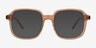 Gaston Clear Brown AcetateEyeglass Frames from EyeBuyDirect, with Tinted Lenses