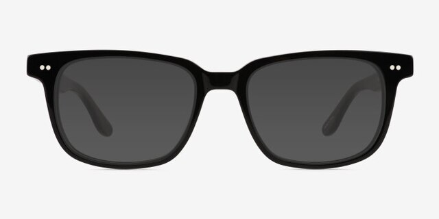 Pacific Black AcetateEyeglass Frames from EyeBuyDirect, with Tinted Lenses
