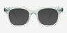 Romy Clear Green AcetateEyeglass Frames from EyeBuyDirect, with Tinted Lenses