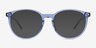Lit Clear Blue AcetateEyeglass Frames from EyeBuyDirect, with Tinted Lenses
