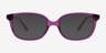 Ferb Clear Purple PlasticEyeglass Frames from EyeBuyDirect, with Tinted Lenses