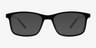 Zippy Shiny Black PlasticEyeglass Frames from EyeBuyDirect, with Tinted Lenses