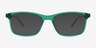 Zippy Matte Clear Green PlastiqueMontures de lunettes de vue d'EyeBuyDirect, Avec des Verres Teintés