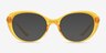 Sunburst Clear Orange PlasticEyeglass Frames from EyeBuyDirect, with Tinted Lenses