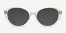 Sunburst Clear Yellow PlasticEyeglass Frames from EyeBuyDirect, with Tinted Lenses