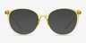 Moonglow Clear Yellow PlasticEyeglass Frames from EyeBuyDirect, with Tinted Lenses