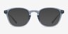 Skydrop Clear Gray PlasticEyeglass Frames from EyeBuyDirect, with Tinted Lenses