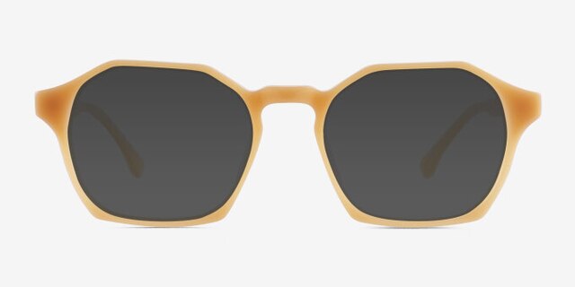 Degree Butter Yellow AcétateMontures de lunettes de vue d'EyeBuyDirect, Avec des Verres Teintés