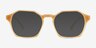 Degree Butter Yellow AcétateMontures de lunettes de vue d'EyeBuyDirect, Avec des Verres Teintés