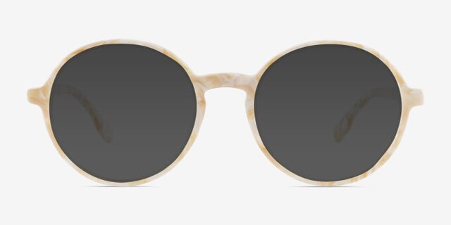 Amaranth Marble White AcetateEyeglass Frames from EyeBuyDirect, with Tinted Lenses