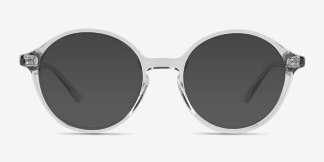 Jamison Clear PlasticEyeglass Frames from EyeBuyDirect, with Tinted Lenses
