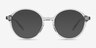 Jamison Clear PlasticEyeglass Frames from EyeBuyDirect, with Tinted Lenses