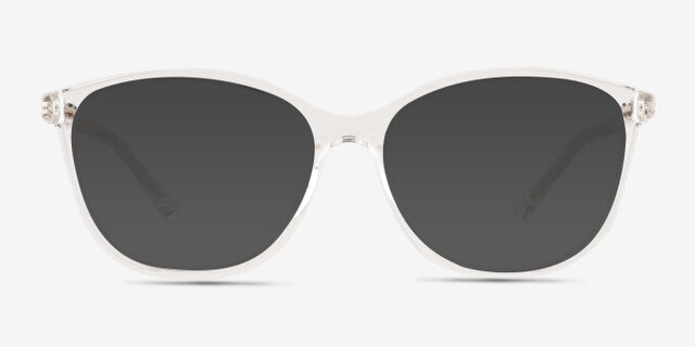 Sloane Clear PlasticEyeglass Frames from EyeBuyDirect, with Tinted Lenses