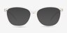 Sloane Clear PlasticEyeglass Frames from EyeBuyDirect, with Tinted Lenses